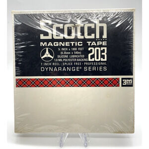 Vintage Scotch 203 Reel to Reel 7" Magnetic Tape 1800 ft - New/old Still sealed